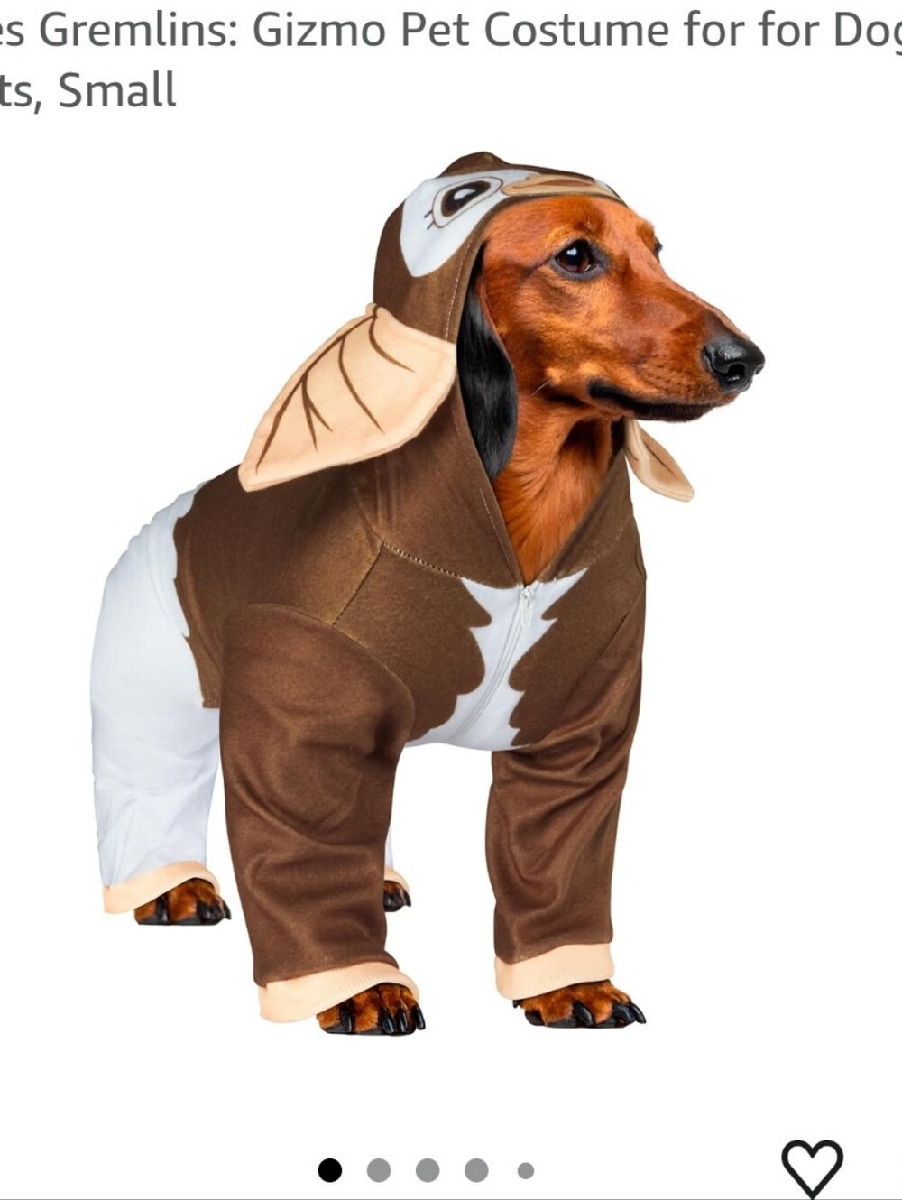 New Gizmo Pet Halloween Costume~Gremlins~Small Dog~Puppy Brand New